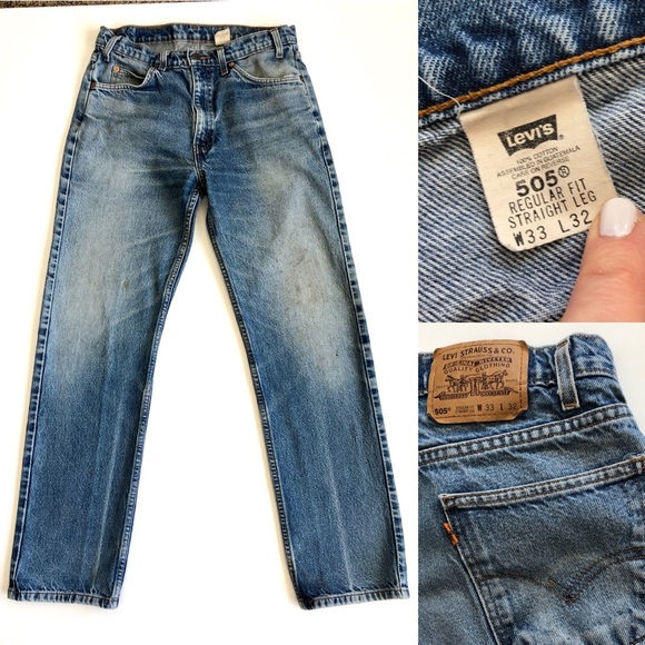 Levi's Denim - Vintage Levi’s 505 high waisted jeans